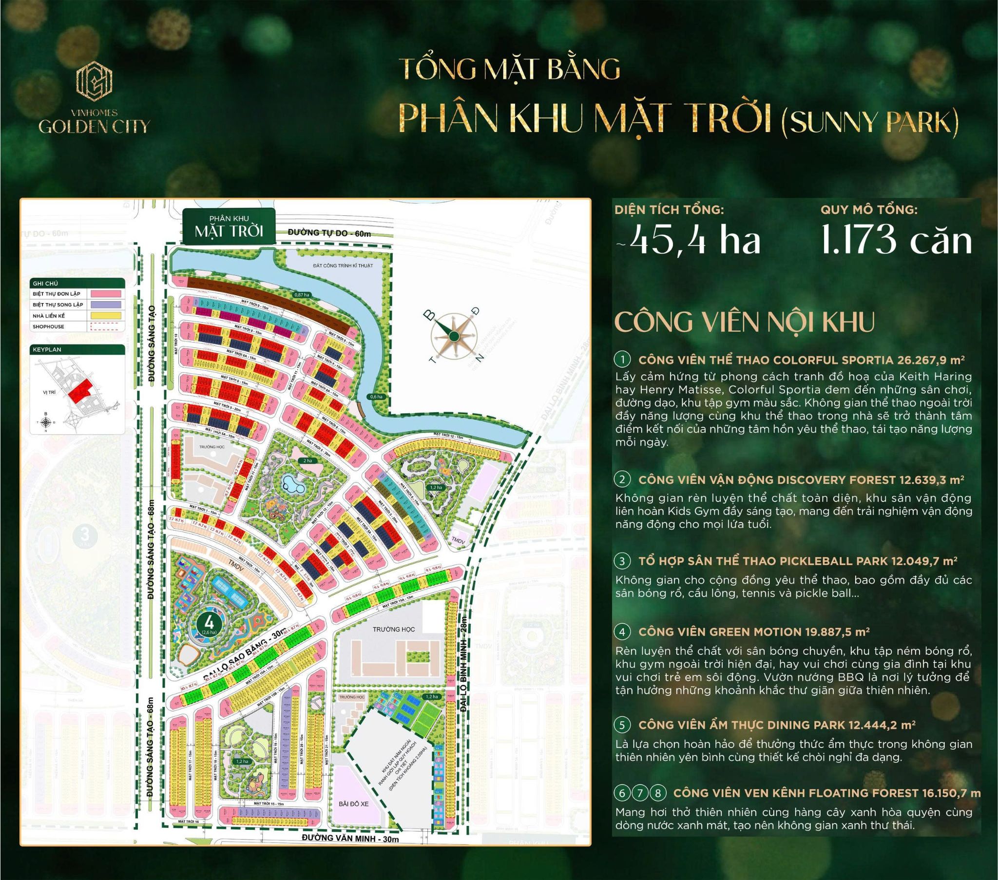 Liền kề 120 m² – ĐẦU TƯ 1 ĐƯỢC 4 - Phân khu Mặt Trời (Vinhomes Golden City)