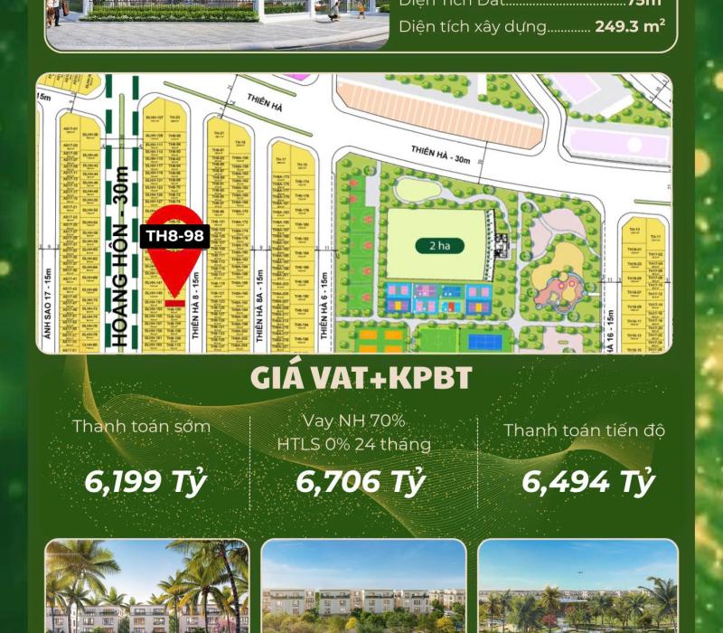 Mở Bán Chính Thức Liền Kề TH8-98 – Phân Khu Thiên Hà, Vinhomes Golden City Hải Phòng Mở Bán Chính Thức Liền Kề TH8-98 – Phân Khu Thiên Hà, Vinhomes Golden City Hải Phòng