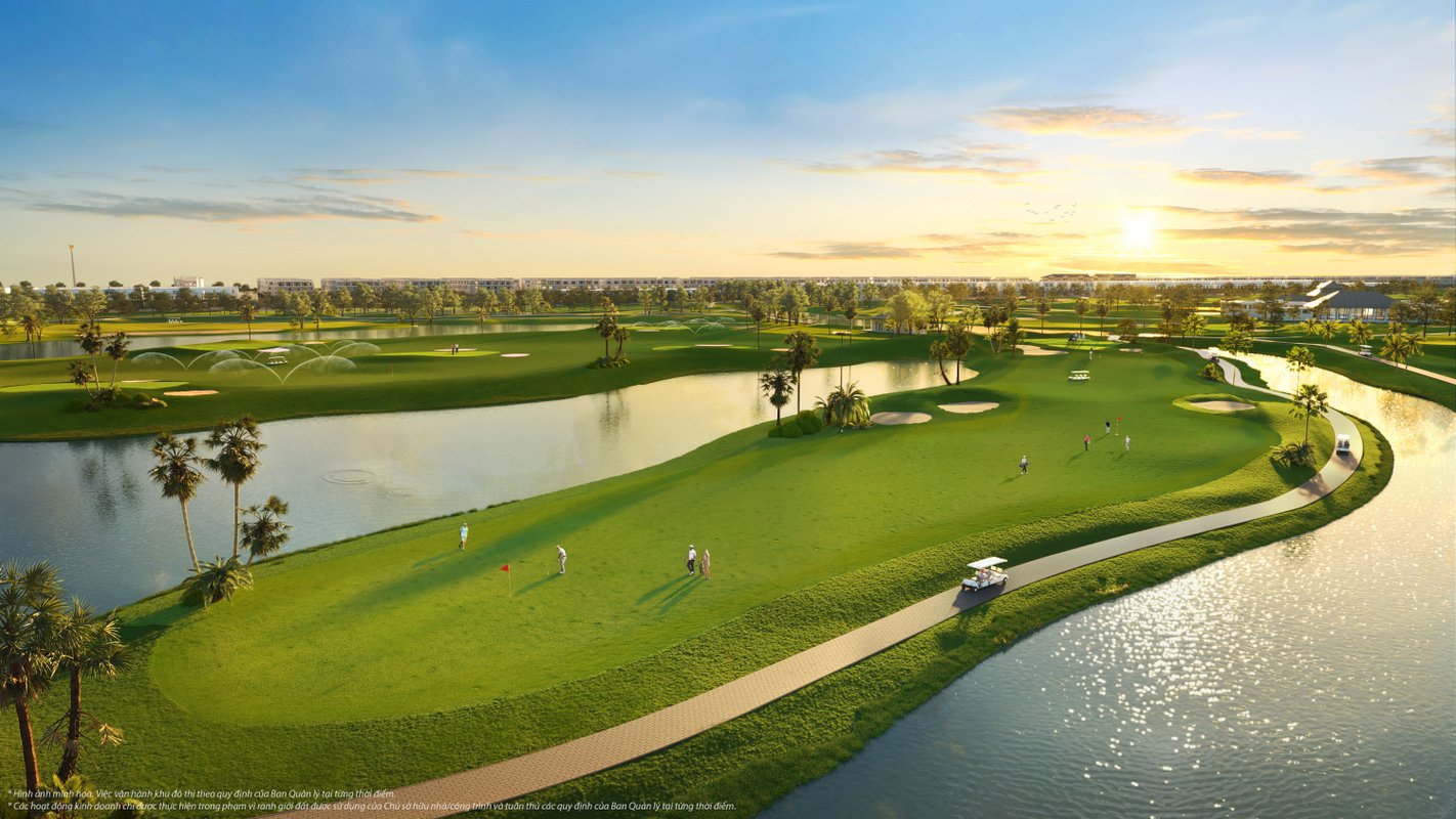 Sân golf 36 hố, quy mô 160ha tại Vinhomes Royal Island