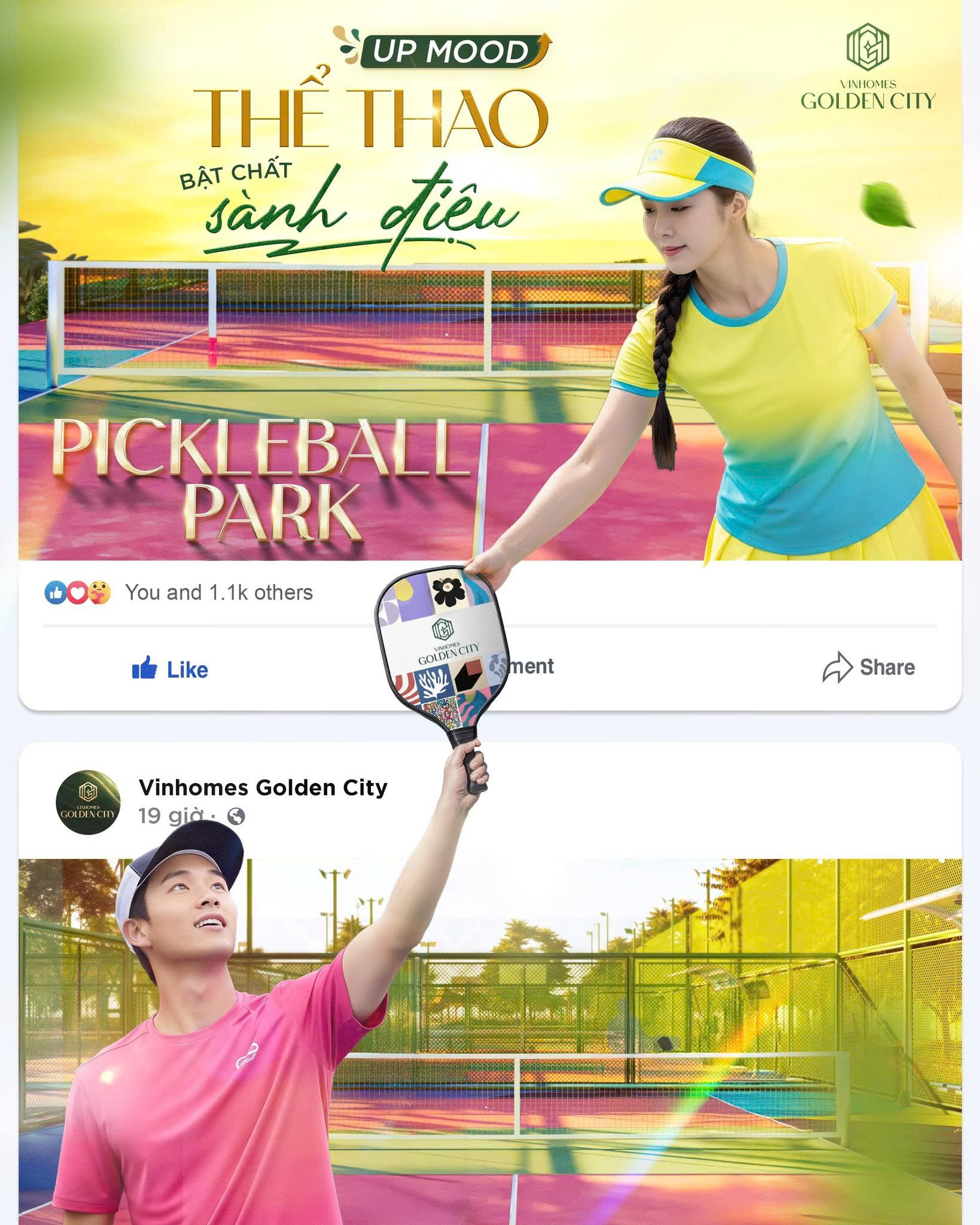 Up Mood Thể Thao tại Pickleball Park – Phân Khu Mặt Trời, Vinhomes Golden City Hải Phòng